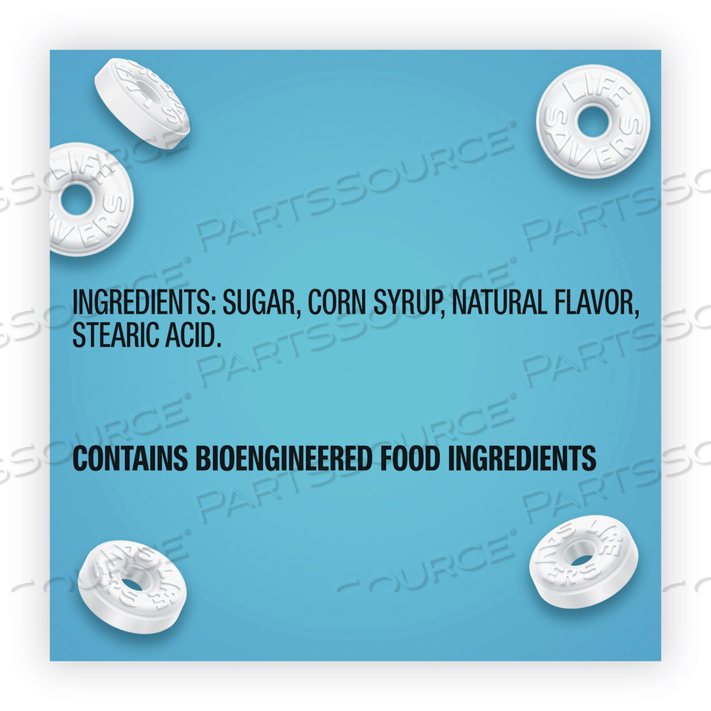 HARD CANDY MINTS, PEP-O-MINT, 44.93 OZ BAG by Lifesavers