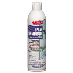 CHAMPION SPRAYON SPRAY DISINFECTANT, 16.5 OZ AEROSOL SPRAY by Chase Products Co. CHAMPION SPRAYON SPRAY DISINFECTANT, 16.5 OZ AEROSOL SPRAY by Chase Products Co.