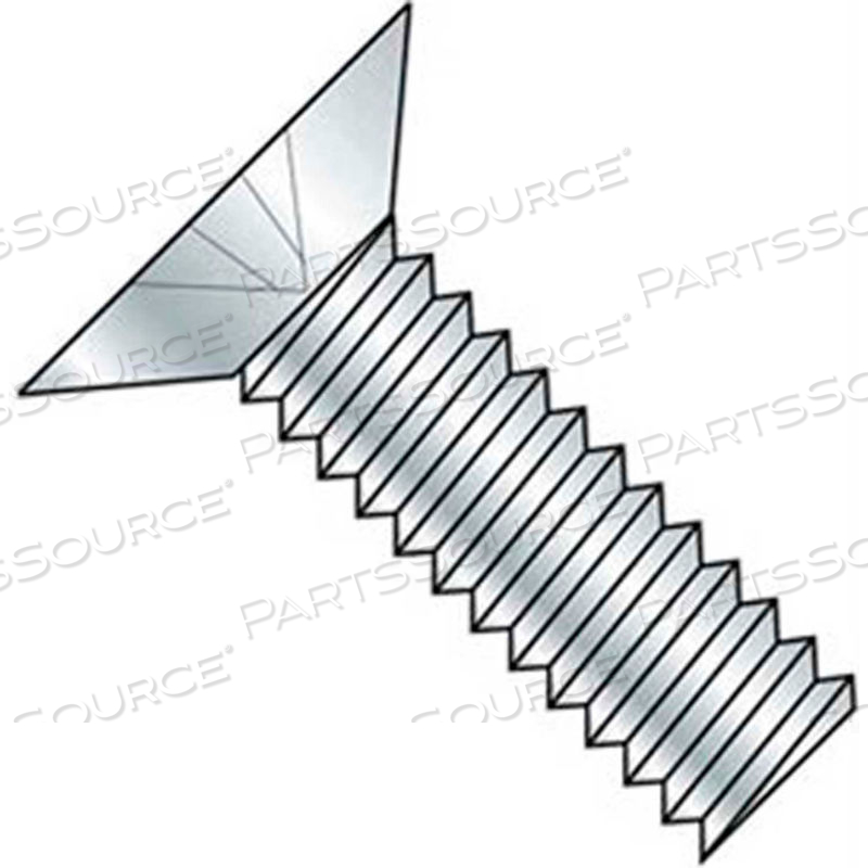 10-24 X 5/8" MACHINE SCREW - FLAT HEAD - PHILLIPS - STEEL - ZINC CR+3 - FT - PKG OF 100 - BBI by Brighton Best