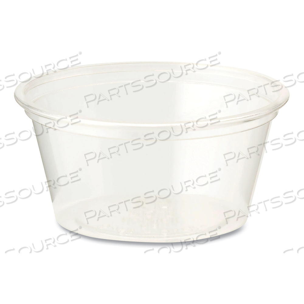 PLA CLEAR COLD CUPS, SOUFFLE, 2 OZ, CLEAR by World Centric