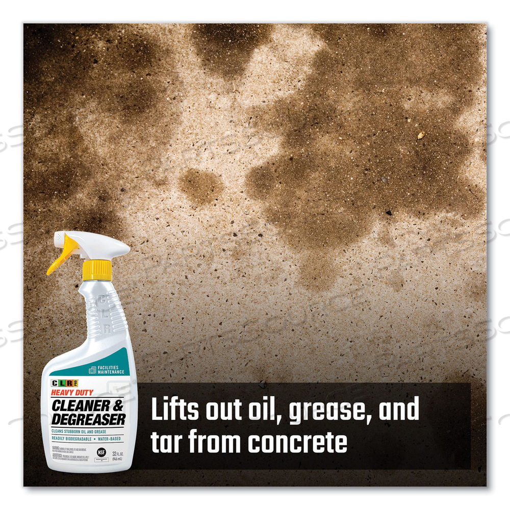 HEAVY DUTY CLEANER AND DEGREASER, 32 OZ SPRAY BOTTLE, 6/CARTON HEAVY DUTY CLEANER AND DEGREASER, 32 OZ SPRAY BOTTLE, 6/CARTON