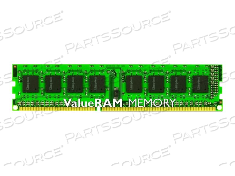 KINGSTON VALUERAM - DDR3 - 4 GB - DIMM 240-PIN - 1600 MHZ / PC3-12800 - CL11 - 1.5 V - UNBUFFERED - NON-ECC 