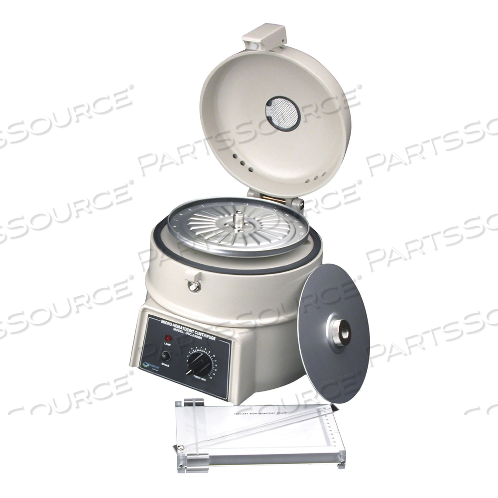 MICROHEMATOCRIT CENTRIFUGE, 24 NUMBER OF PLACES, 12000RPM SPEED RATING, FIXED SPEED TYPE, HORIZONTAL ROTOR TUBING ANGLE by McKesson