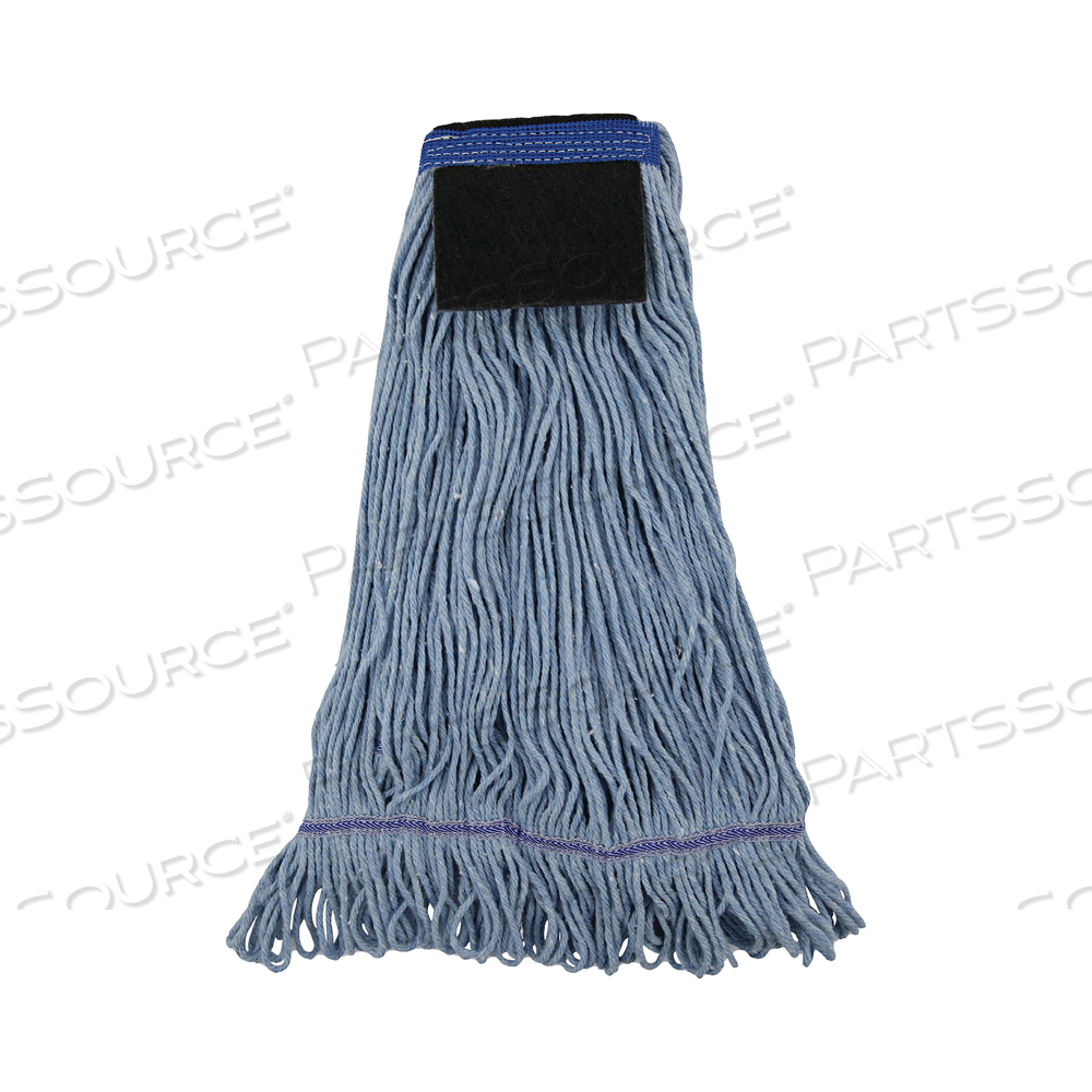 MOP HEAD/PAD BLUE COTTON/SYNTHETIC PK12 by Unisan