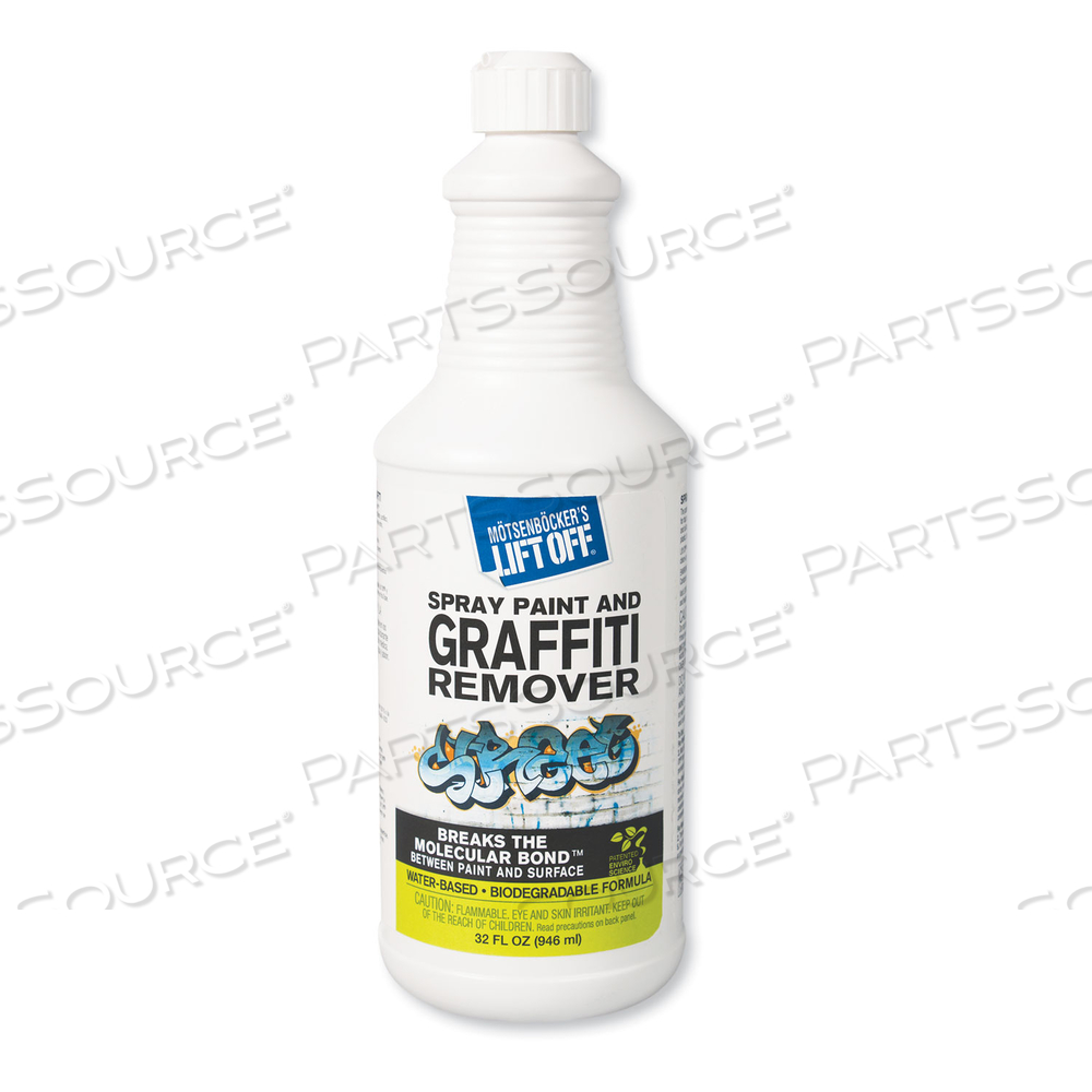 4 SPRAY PAINT GRAFFITI REMOVER, 32OZ, BOTTLE by Motsenbocker's Lift Off