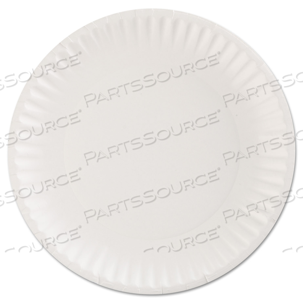 PAPER PLATES, 9" DIA, WHITE 