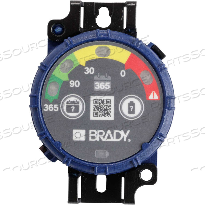 BRADY INSPECTION TIMER, 365 DAY, 10 PACK, LED LIGHTS, ABS PLASTIC, BLUE by Brady Americas