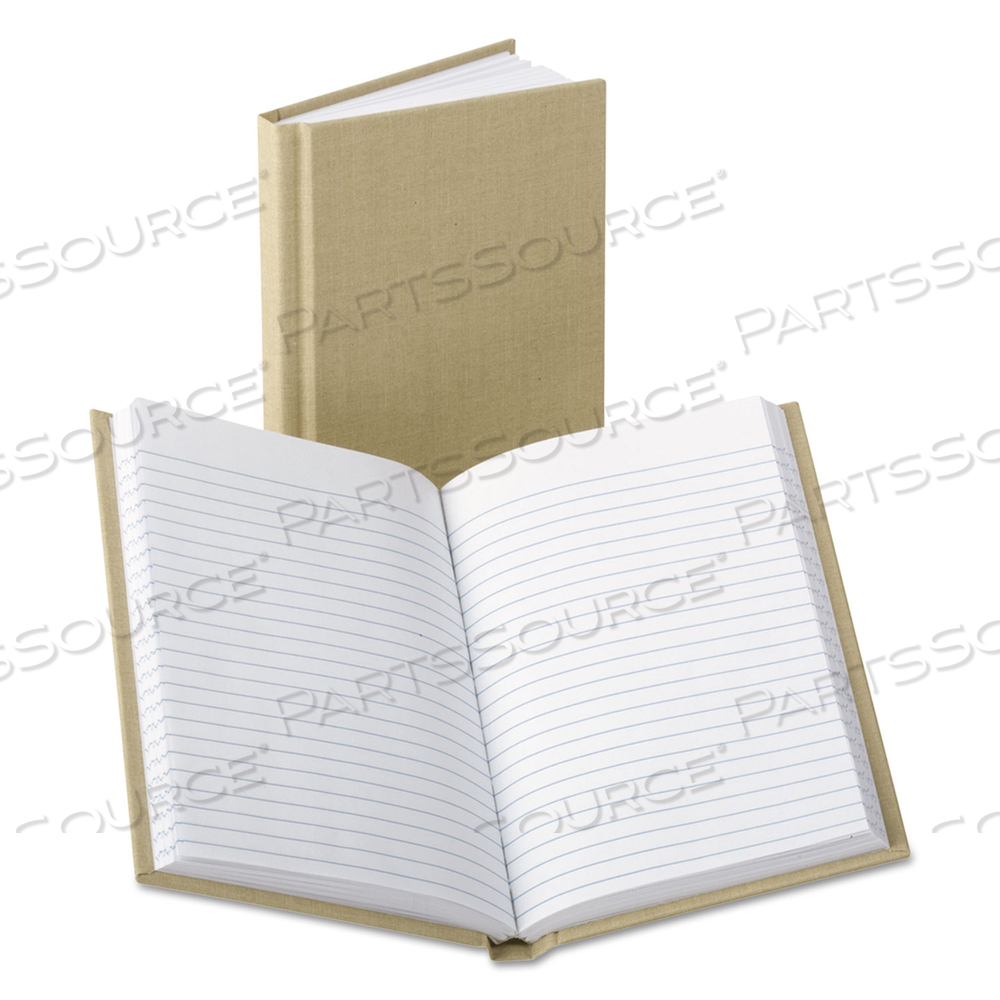 BOUND MEMO BOOKS, NARROW RULE, TAN COVER, 7 X 4.13, 96 SHEETS by Boorum & Pease
