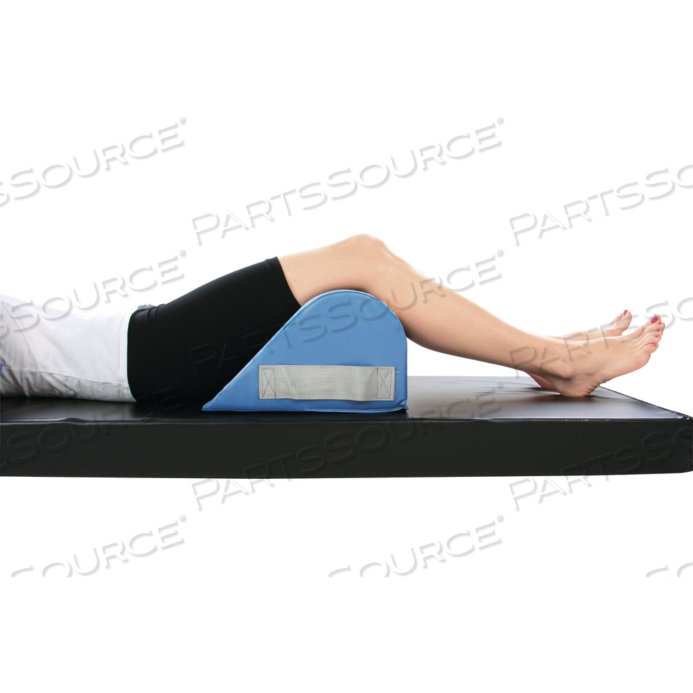 21 W X 12-1/2 L X 7-1/4IN H BLUE VINYL COVER STANDARD KNEE BOLSTER WITH HANDLE by AliMed, Inc.