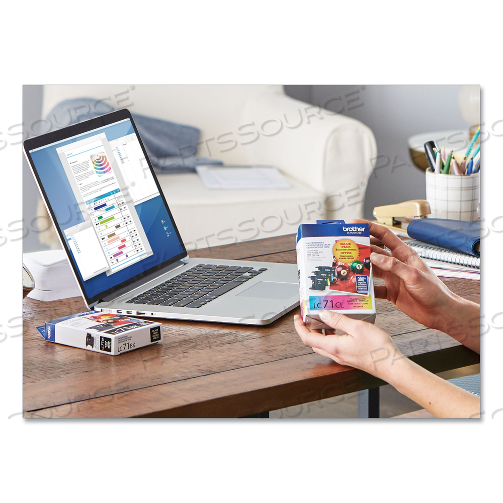 LC713PKS INNOBELLA INK, 300 PAGE-YIELD, CYAN/MAGENTA/YELLOW by Brother