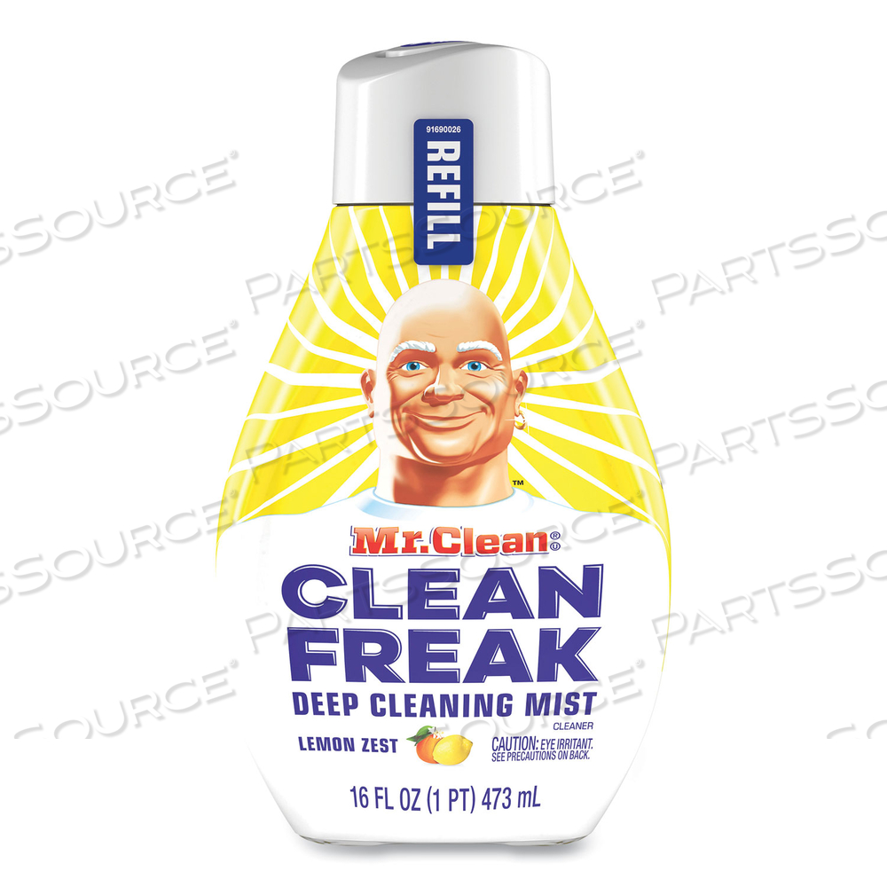 CLEAN FREAK DEEP CLEANING MIST MULTI-SURFACE SPRAY REFILL, LEMON ZEST, 16 OZ REFILL BOTTLE 
