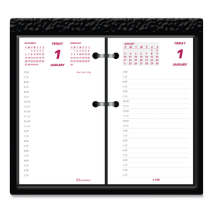 DAILY CALENDAR PAD REFILL, 6 X 3.5, WHITE/BURGUNDY/GRAY SHEETS, 2023 by Brownline