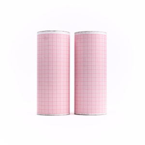 RED GRID RECORDING CHART PAPER ROLL by Physio-Control