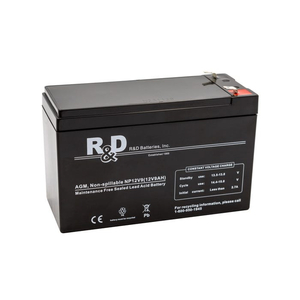 SEALED LEAD ACID BATTERY, 12 VOLT 9AH by R&D Batteries, Inc.