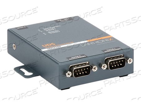 LANTRONIX DEVICE SERVER UDS2100 TWO PORT SERIAL (RS232/ RS422/ RS485) TO IP ETHERNET - DEVICE SERVER - 2 PORTS - 100MB LAN, RS-232, RS-422, RS-485 by Lantronix LANTRONIX DEVICE SERVER UDS2100 TWO PORT SERIAL (RS232/ RS422/ RS485) TO IP ETHERNET - DEVICE SERVER - 2 PORTS - 100MB LAN, RS-232, RS-422, RS-485 by Lantronix