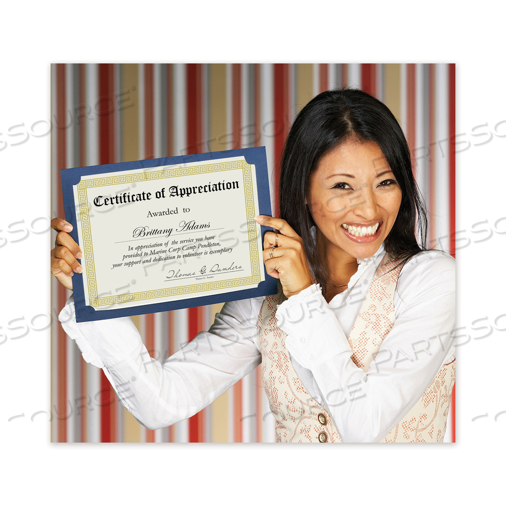 FOIL BORDER CERTIFICATES, 8.5 X 11, IVORY/GOLD WITH CHANNEL GOLD BORDER by Great Papers
