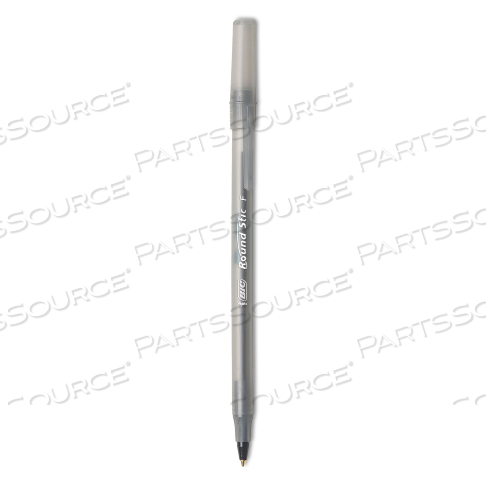 ROUND STIC XTRA PRECISION BALLPOINT PEN, STICK, FINE 0.8 MM, BLACK INK, SMOKE BARREL by BIC ROUND STIC XTRA PRECISION BALLPOINT PEN, STICK, FINE 0.8 MM, BLACK INK, SMOKE BARREL by BIC