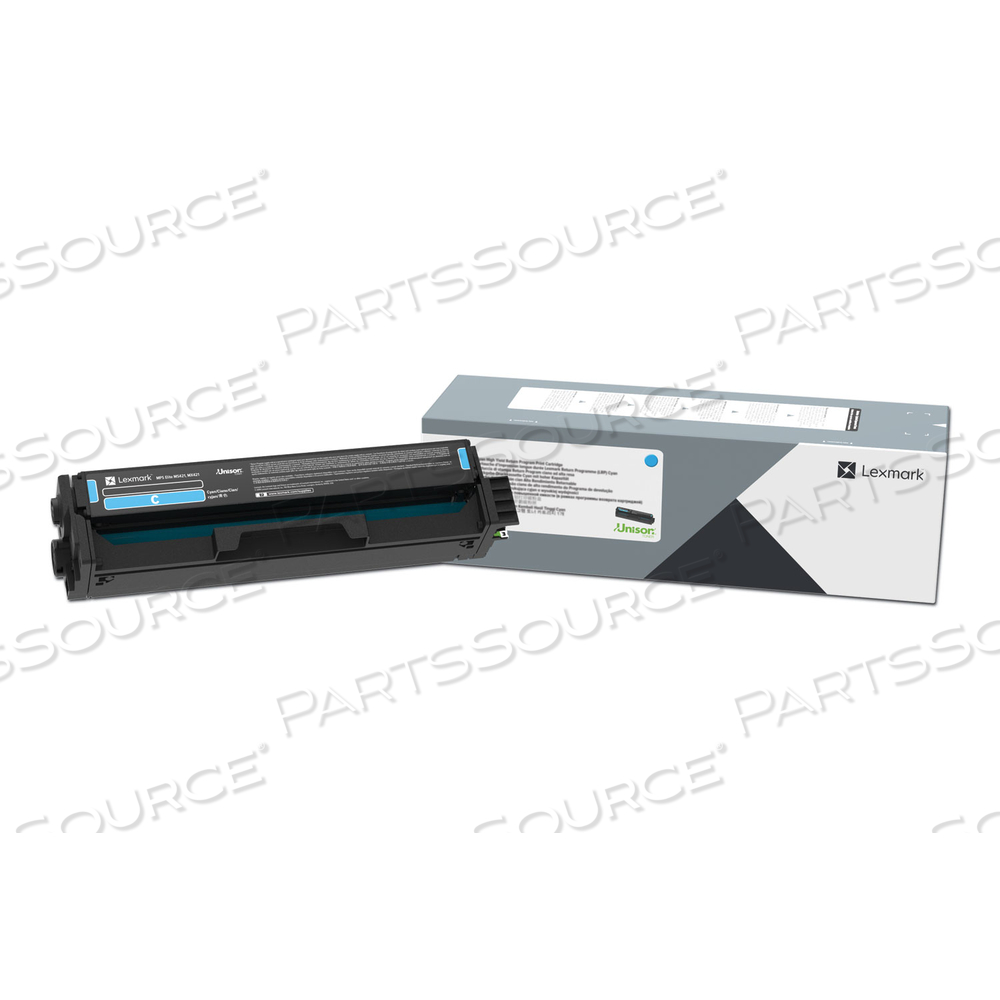 20N10C0 RETURN PROGRAM TONER, 1,500 PAGE-YIELD, CYAN by Lexmark 20N10C0 RETURN PROGRAM TONER, 1,500 PAGE-YIELD, CYAN by Lexmark