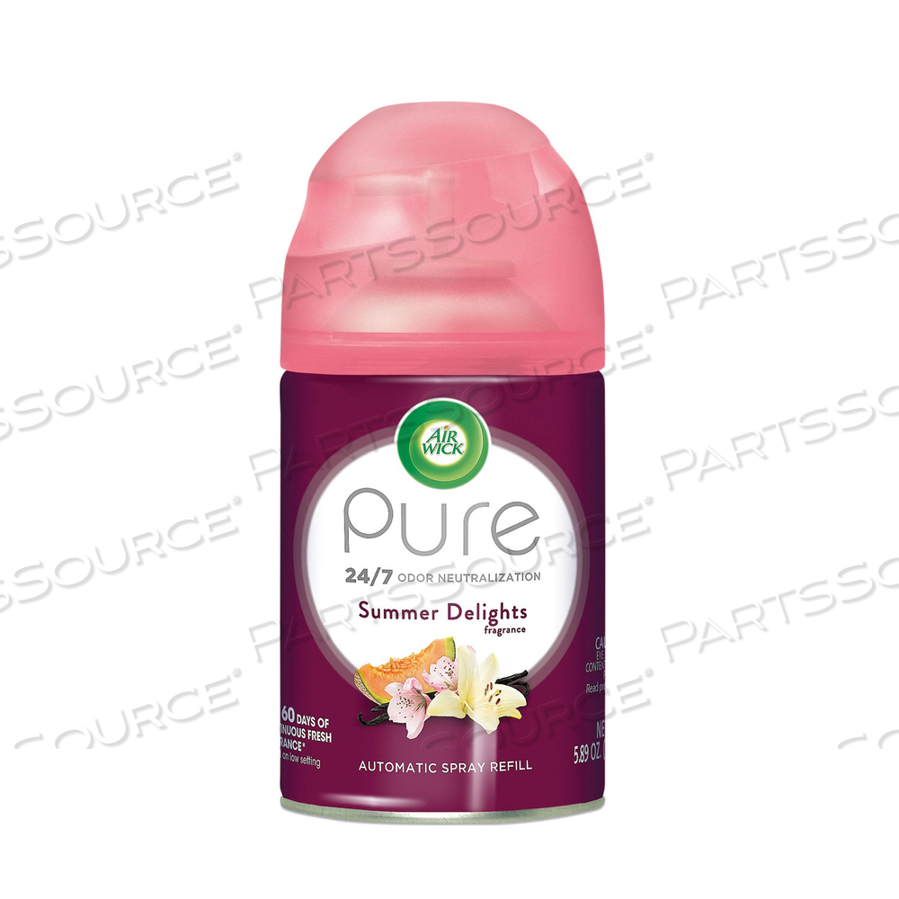 FRESHMATIC LIFE SCENTS ULTRA REFILL, SUMMER DELIGHTS, 5.89 OZ AEROSOL SPRAY by Air Wick