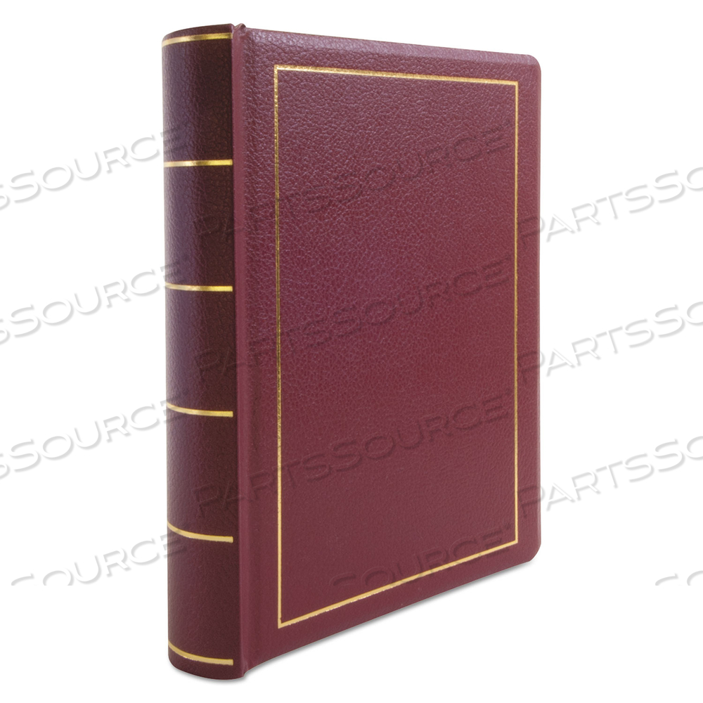 BINDER FOR CORPORATION MINUTES, 3 POSTS, 2" CAPACITY, 11 X 8.5, RED W/GOLD TRIM by Wilson Jones