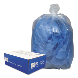 LINEAR LOW-DENSITY CAN LINERS, 60 GAL, 0.9 MIL, 38" X 58", CLEAR, 10 BAGS/ROLL by Classic Clear