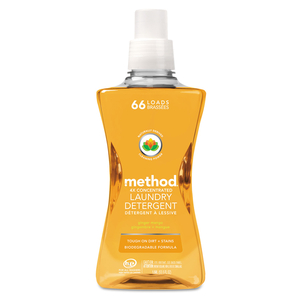 4X CONCENTRATED LAUNDRY DETERGENT, GINGER MANGO, 53.5 OZ BOTTLE by Method 4X CONCENTRATED LAUNDRY DETERGENT, GINGER MANGO, 53.5 OZ BOTTLE by Method