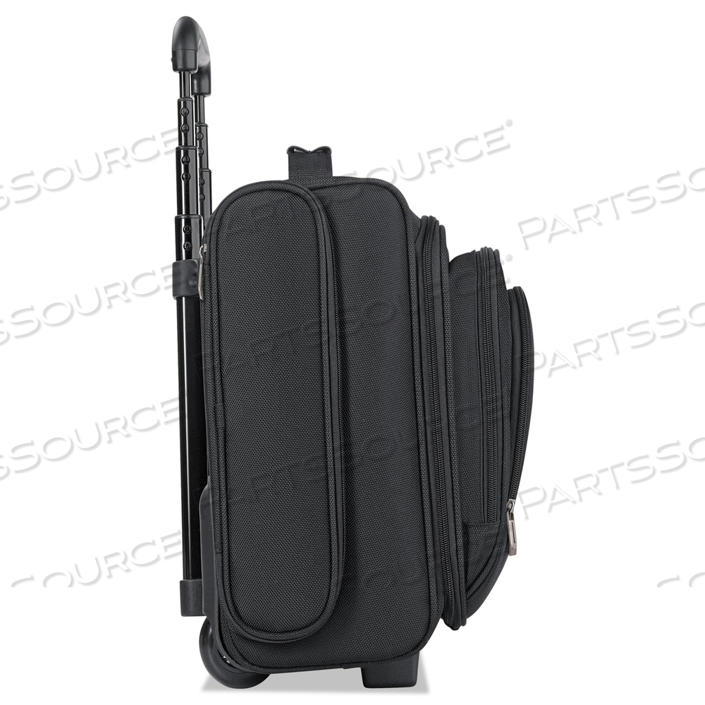 CLASSIC ROLLING OVERNIGHTER CASE, FITS DEVICES UP TO 15.6", BALLISTIC POLYESTER, 16.14 X 6.69 X 13.78, BLACK by Solo