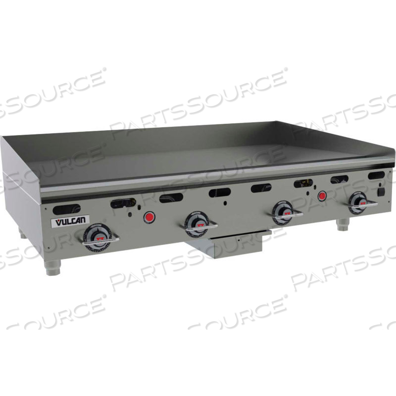 HEAVY-DUTYFLAT TOP GRIDDLE/GRILL, NATURAL GAS, S/S, 4 BURNERS by Vulcan Restaurant Equipment
