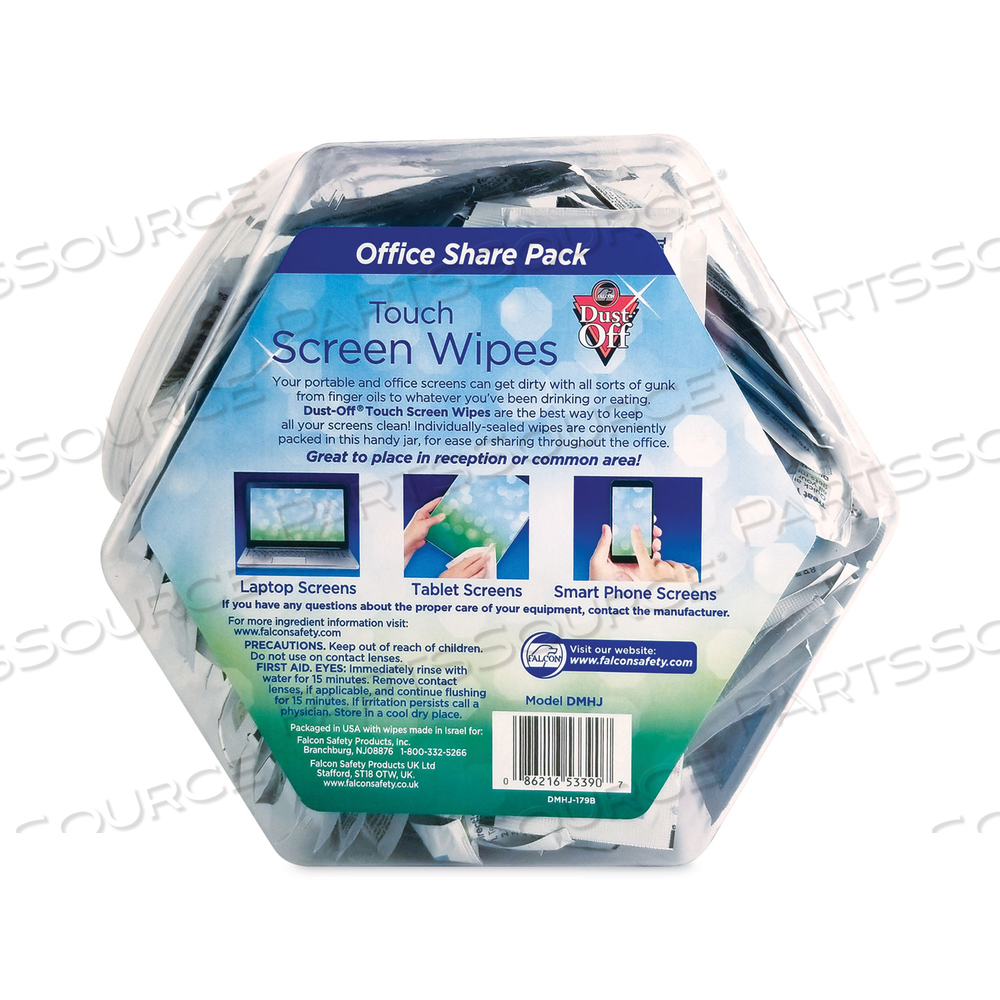 DUST-OFF ANTISTATIC MONITOR WIPES OFFICE SHARE PACK, 200 INDIV. WIPES - FAL by Dust-Off DUST-OFF ANTISTATIC MONITOR WIPES OFFICE SHARE PACK, 200 INDIV. WIPES - FAL by Dust-Off