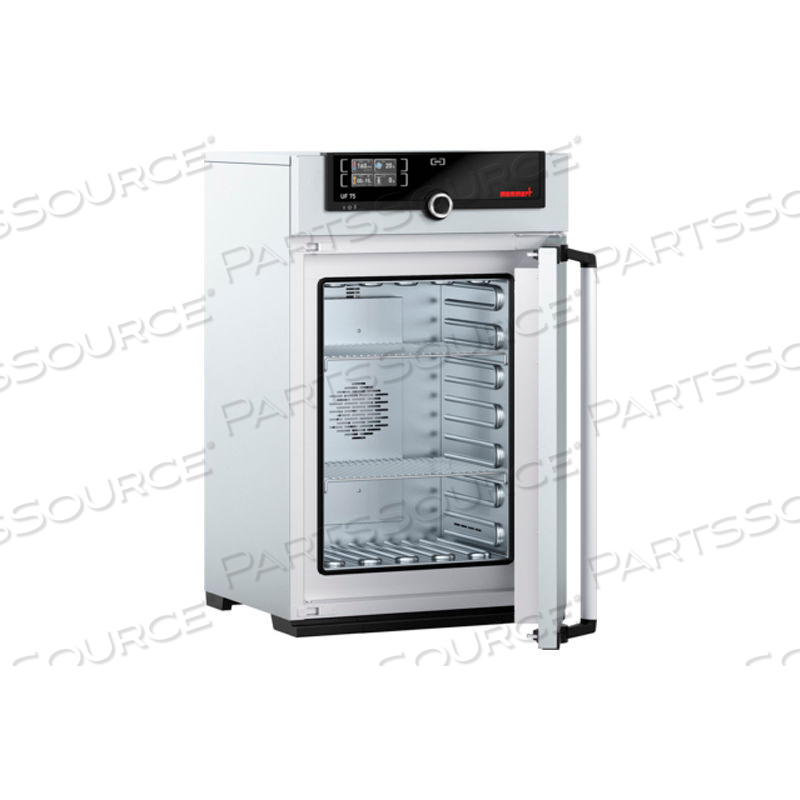 UF 75 UNIVERSAL OVEN, FORCED AIR CIRCULATION, SINGLE DISPLAY, 115 VOLT, 74 LITERS by Memmert USA, LLC UF 75 UNIVERSAL OVEN, FORCED AIR CIRCULATION, SINGLE DISPLAY, 115 VOLT, 74 LITERS by Memmert USA, LLC