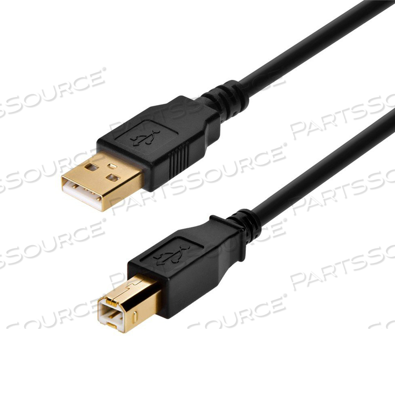 USB-A MALE TO USB-B MALE USB 2.0 CABLE, 15 FT, BLACK by Monoprice, Inc. USB-A MALE TO USB-B MALE USB 2.0 CABLE, 15 FT, BLACK by Monoprice, Inc.