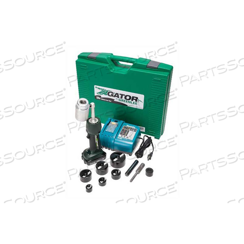BATTERY-POWERED KNOCKOUT PUNCH DRIVER TOOL KIT by Greenlee
