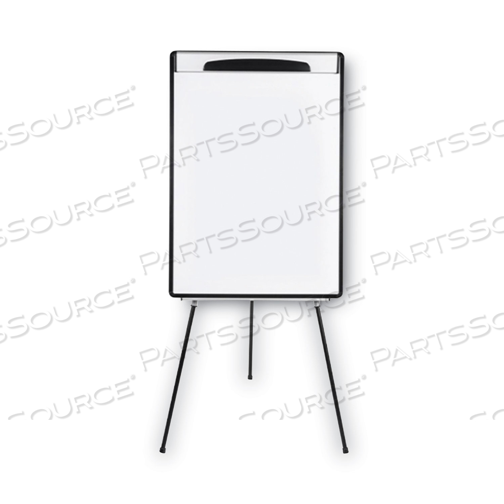 MAGNETIC GOLD ULTRA DRY ERASE TRIPOD EASEL WITH EXTENSION ARMS, 32" TO 72", BLACK/SILVER by MasterVision