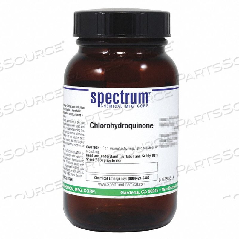 CHLOROHYDROQUINONE 25G CAS 615-67-8 by Spectrum CHLOROHYDROQUINONE 25G CAS 615-67-8 by Spectrum