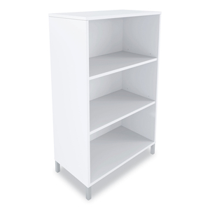 ESSENTIALS LAMINATE BOOKCASE, THREE-SHELF, 28W X 15D X 45.6H, WHITE by Union & Scale