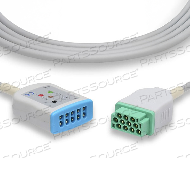 GE ECG TRUNK CABLE, 5LD 12FT 
