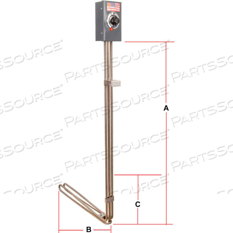 DRUM IMMERSION HEATER 8.3A INDOOR 55GAL by Tempco DRUM IMMERSION HEATER 8.3A INDOOR 55GAL by Tempco