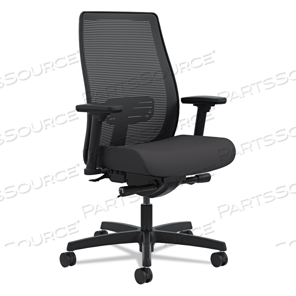 ENDORSE MESH MID-BACK WORK CHAIR, SUPPORTS UP TO 300 LB, 17.5" TO 21.75" SEAT HEIGHT, BLACK by HON ENDORSE MESH MID-BACK WORK CHAIR, SUPPORTS UP TO 300 LB, 17.5" TO 21.75" SEAT HEIGHT, BLACK by HON