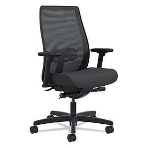 ENDORSE MESH MID-BACK WORK CHAIR, SUPPORTS UP TO 300 LB, 17.5" TO 21.75" SEAT HEIGHT, BLACK by HON