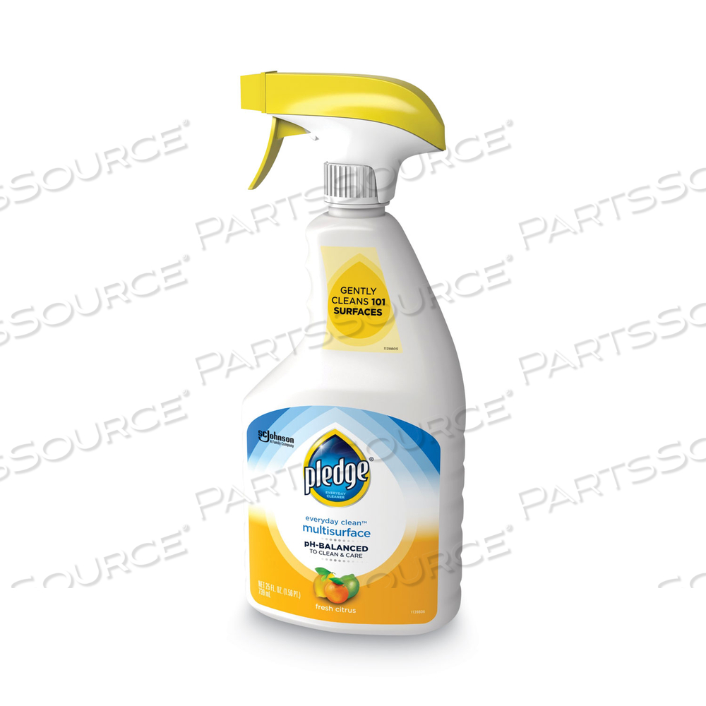 PH-BALANCED EVERYDAY CLEAN MULTISURFACE CLEANER, CLEAN CITRUS SCENT, 25 OZ TRIGGER SPRAY BOTTLE by Pledge