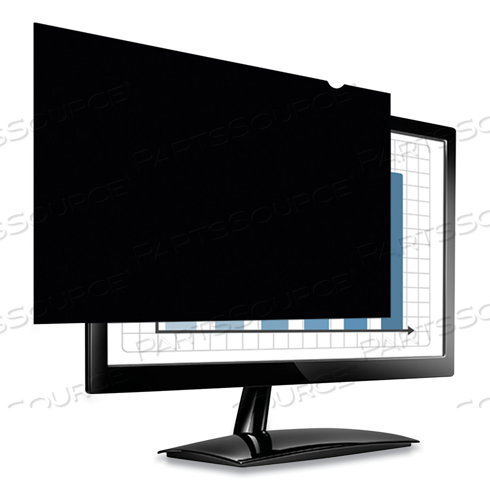 FELLOWES PRIVASCREEN BLACKOUT, DISPLAY PRIVACY FILTER, 24" WIDE by Fellowes