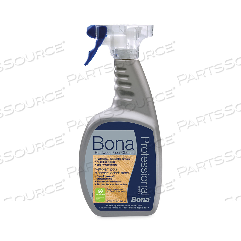 HARDWOOD FLOOR CLEANER, 32 OZ SPRAY BOTTLE by Bona HARDWOOD FLOOR CLEANER, 32 OZ SPRAY BOTTLE by Bona