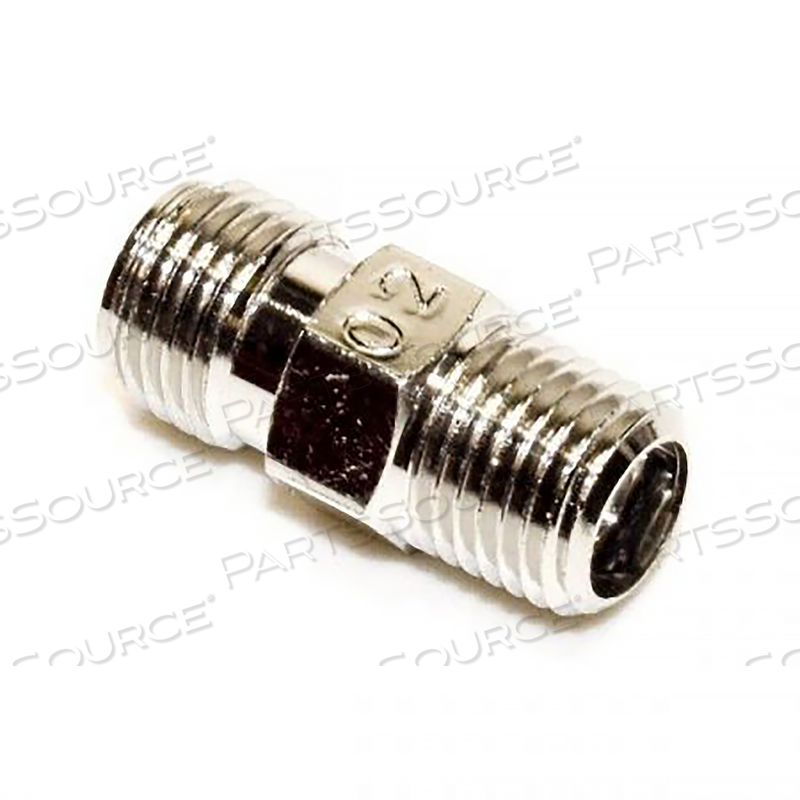 1/4IN MALE NPT X DISS MALE 200PSI O2 COUPLER WITH DEMAND CHECK VALVE by Medical Fittings (Precision Medical)