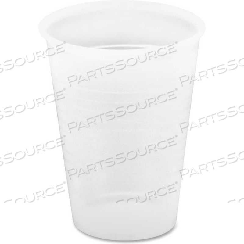 PLASTIC COLD DRINK CUPS, ROLLED RIM, 12 OZ., 1,000/CARTON, TRANSLUCENT by Genuine Joe