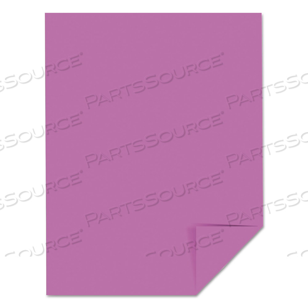 COLOR CARDSTOCK, 65 LB COVER WEIGHT, 8.5 X 11, OUTRAGEOUS ORCHID by Astrobrights