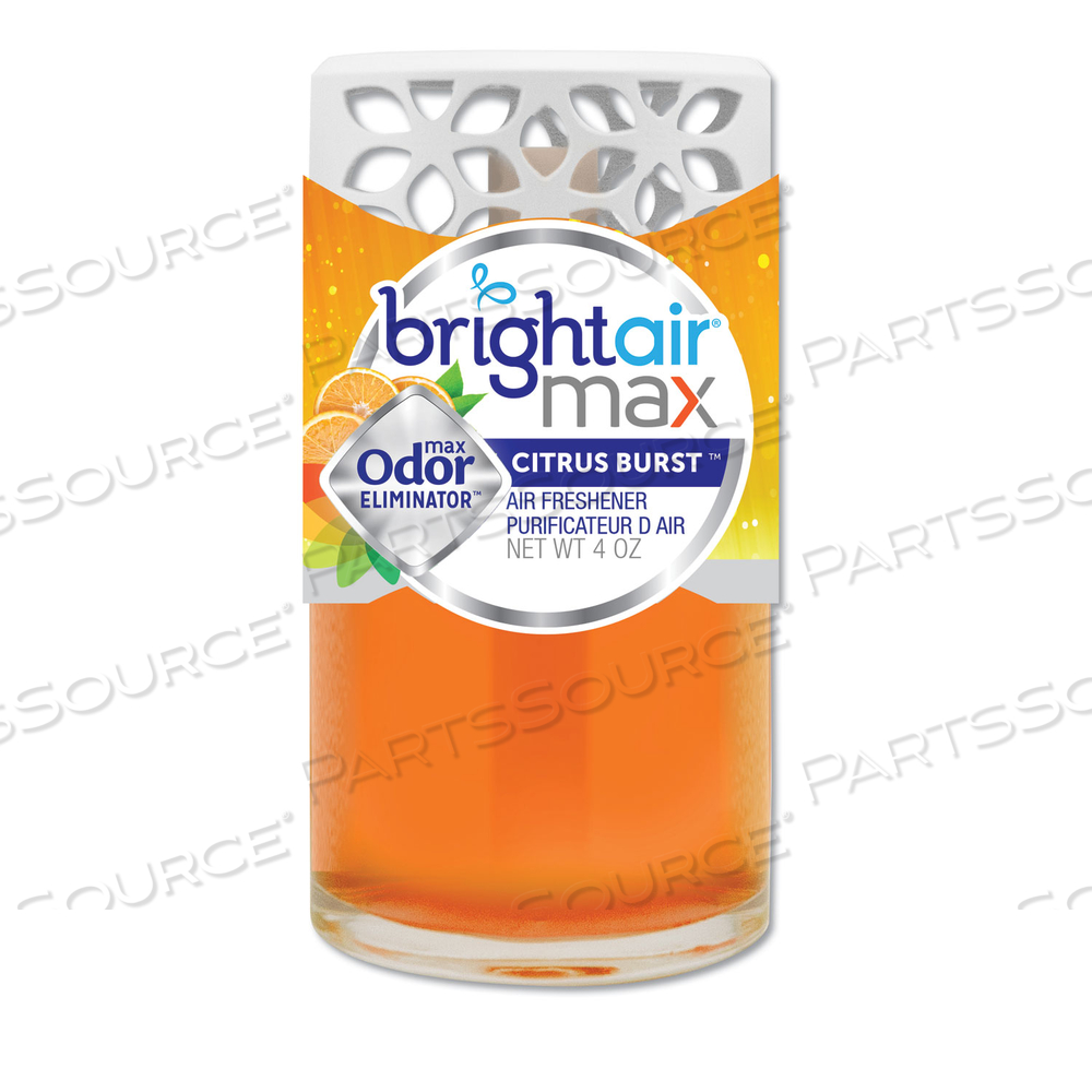 MAX SCENTED OIL AIR FRESHENER, CITRUS BURST, 4 OZ by Bright Air