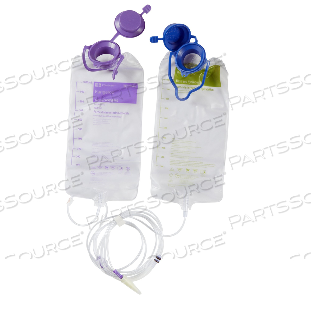 KANGAROO OMNI™ 1000ML NON-STERILE DEHP-FREE PVC ENTERAL FEEDING PUMP FLUSH BAG SET by Cardinal Health 200, LLC