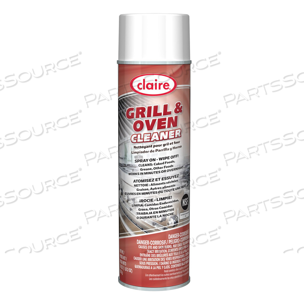 GRILL AND OVEN CLEANER, 18 OZ AEROSOL SPRAY 