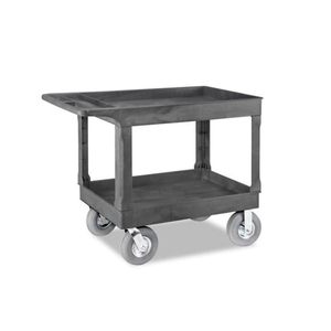 UTILITY CART WITH PNEUMATIC WHEELS, BLACK by Uline