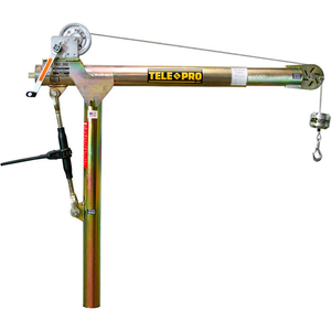 TELE-PRO DAVIT CRANE 500 LB. CAPCITY W/ MANUAL WINCH AND BRAKE by Oz Lifting Products TELE-PRO DAVIT CRANE 500 LB. CAPCITY W/ MANUAL WINCH AND BRAKE by Oz Lifting Products
